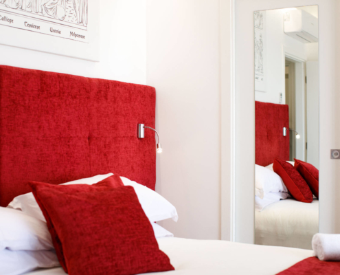 junior suite bed and door-mirror junior suite bed and door-mirror