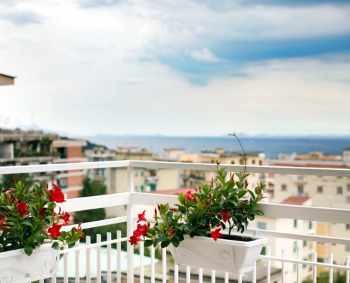 balcony overlooking the Gulf of Naples