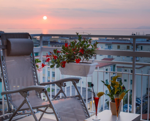 Junior suite balcony on sunset Junior suite balcony on sunset